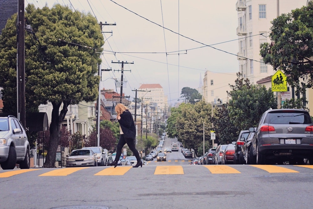 Fur Jacket And Preen Sunglasses