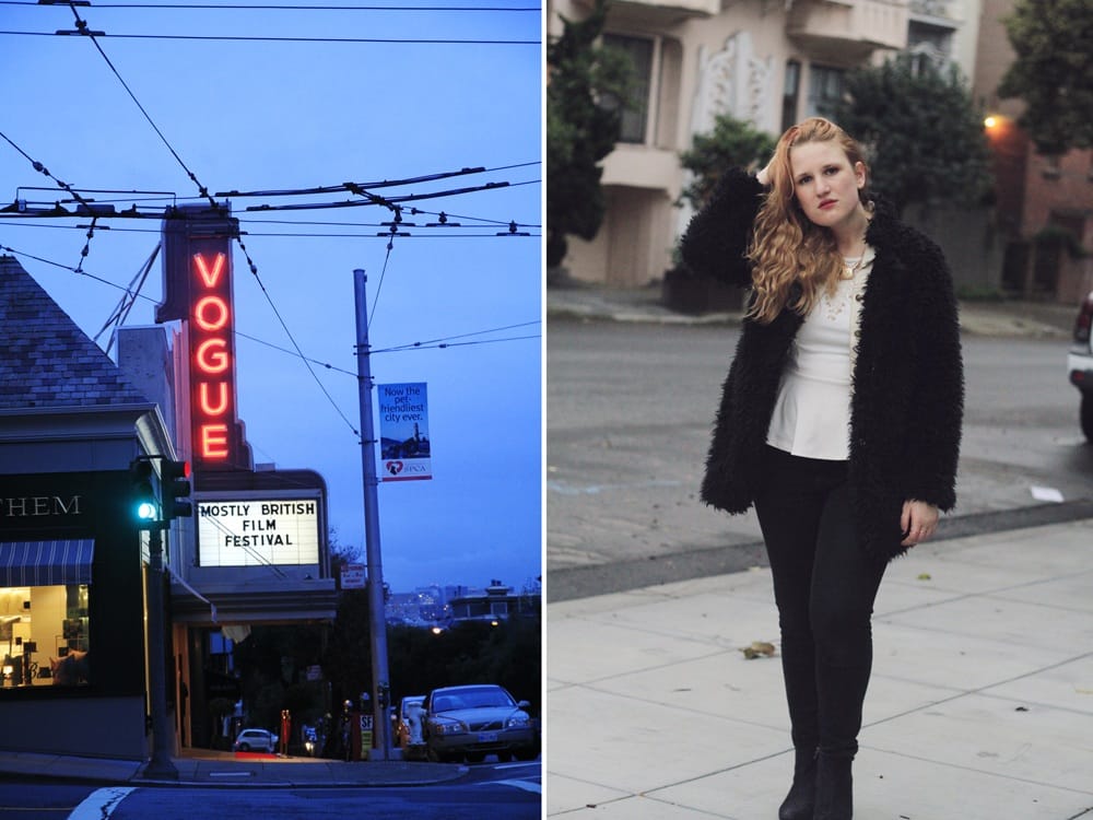 Fur Jacket And Preen Sunglasses