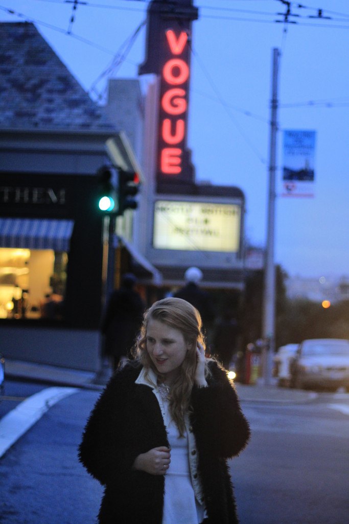 Fur Jacket And Preen Sunglasses