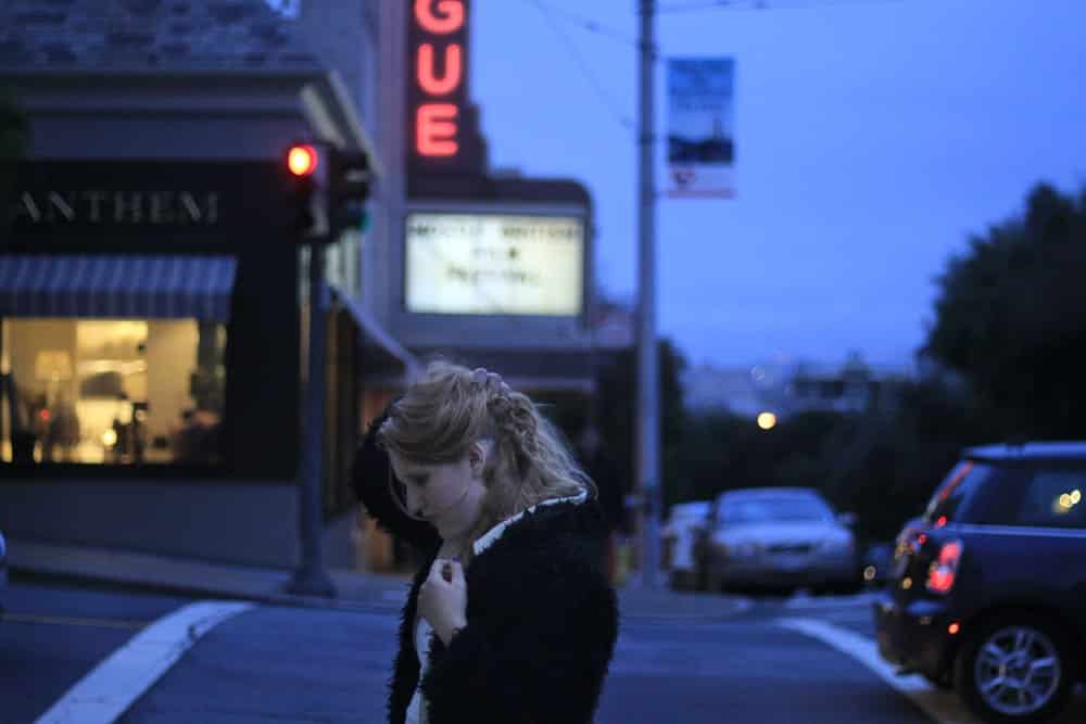 Fur Jacket And Preen Sunglasses