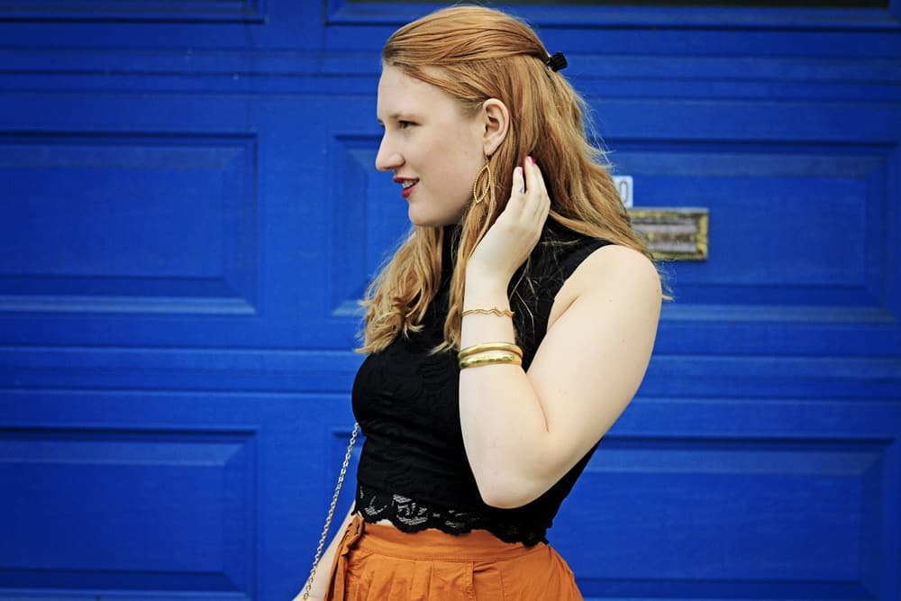 H&M Orange Skirt - Whimsy Soul