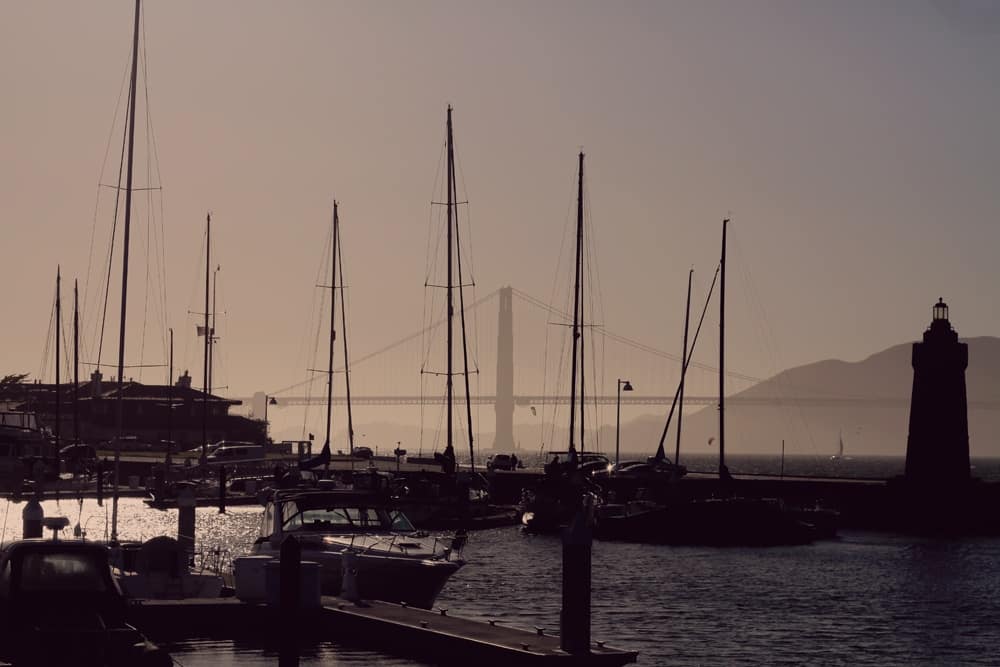 San Francisco Marina Golden Gate Bridge