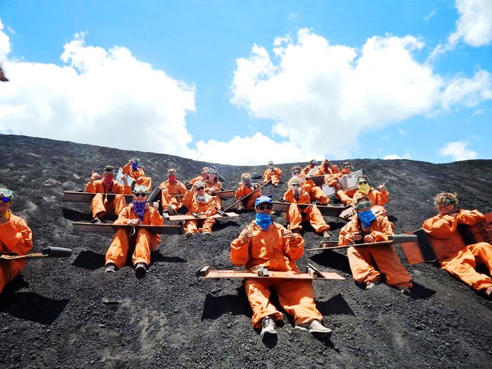 Bigfoot Hostel Volcano Boarding in Leon