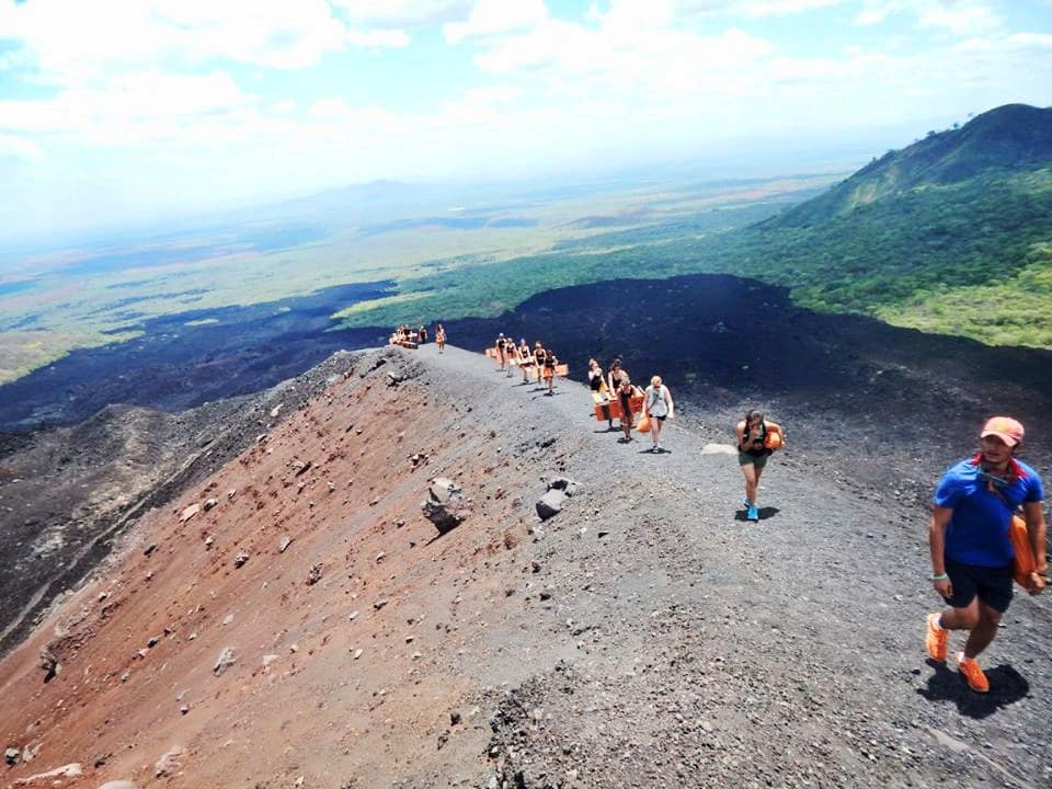 Bigfoot Hostel Volcano Boarding in Leon