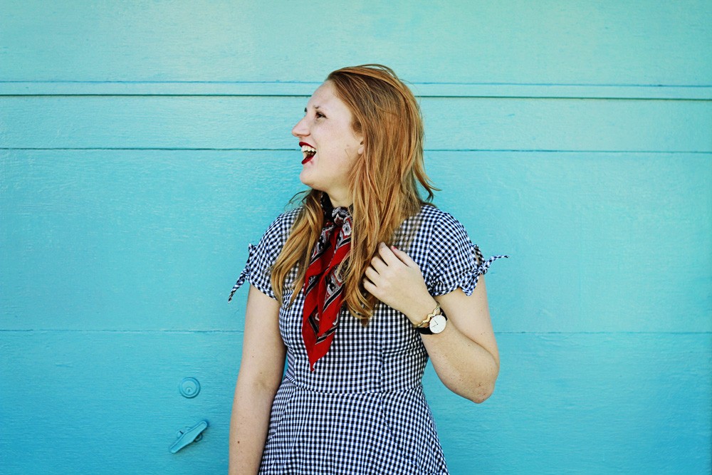 gingham shabby apple dress