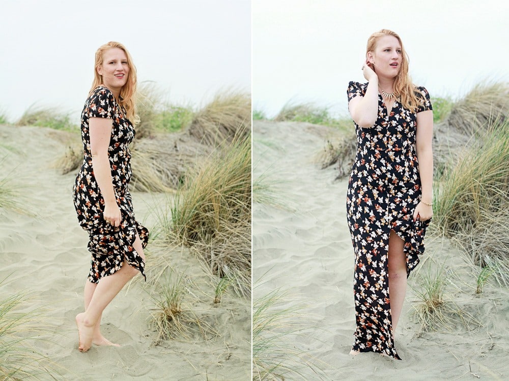 Floral Maxi Dress by Le Chateau