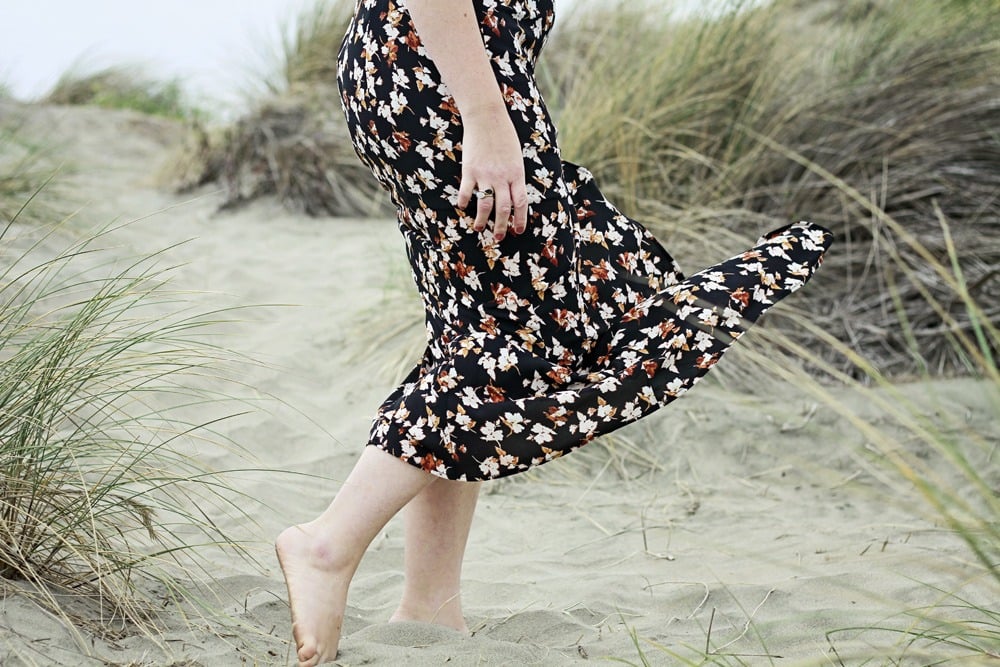 Floral Maxi Dress by Le Chateau