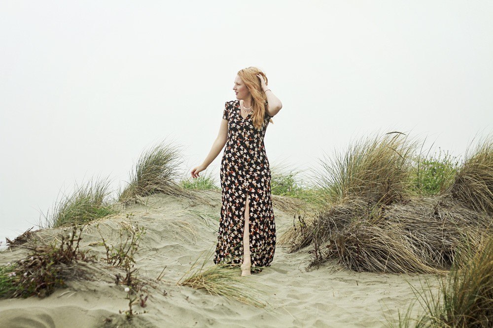 Floral Maxi Dress by Le Chateau