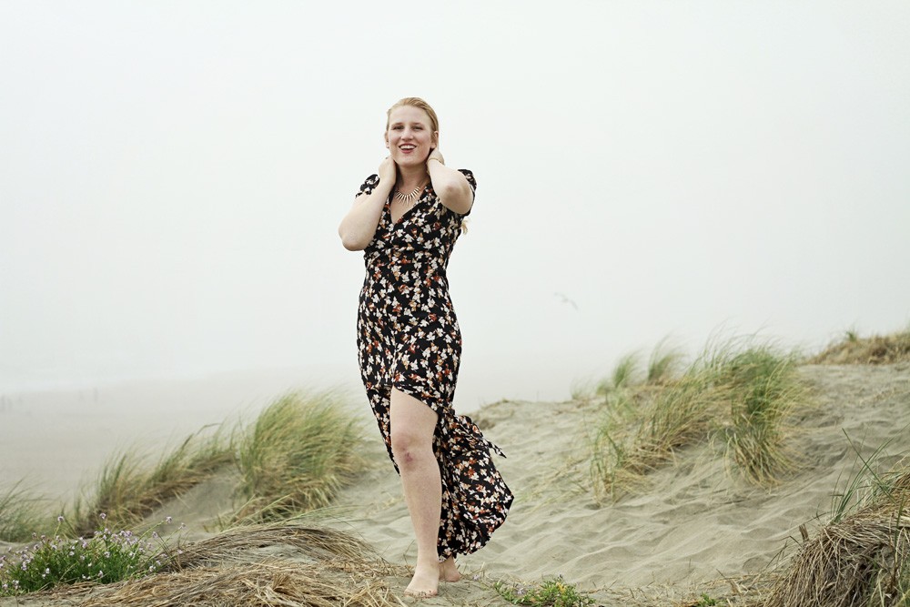 Floral Maxi Dress by Le Chateau