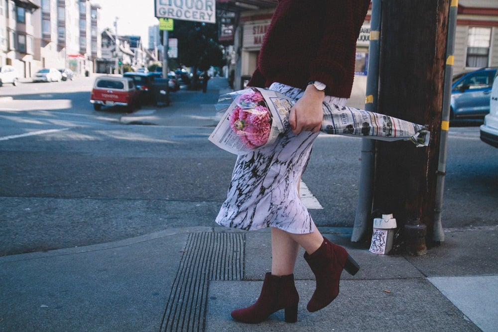 Hush Puppies Wine Booties