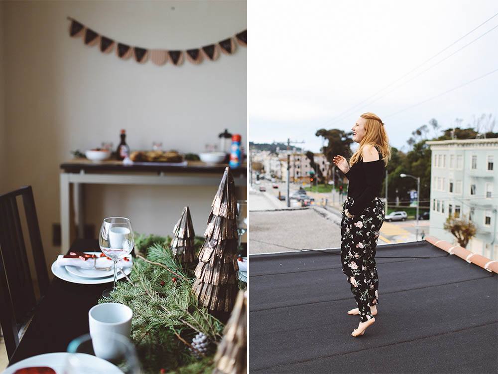 Christmas Brunch table decor