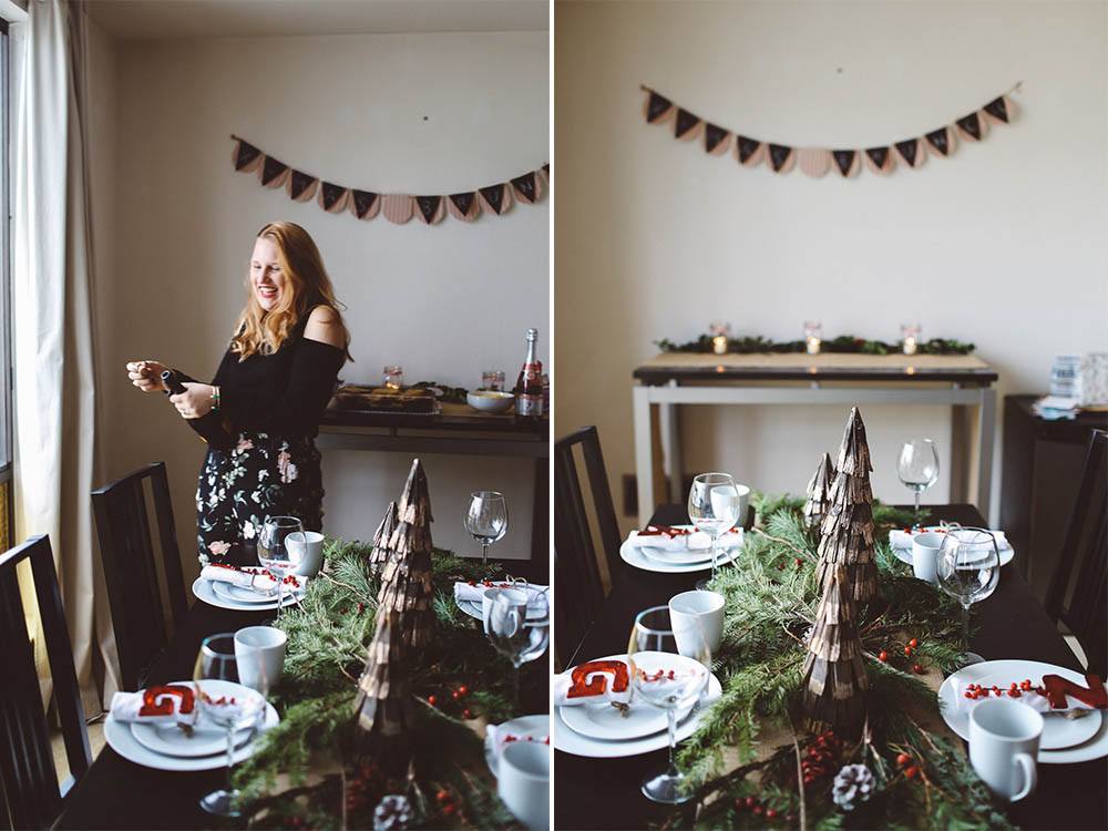 Christmas Brunch table decor