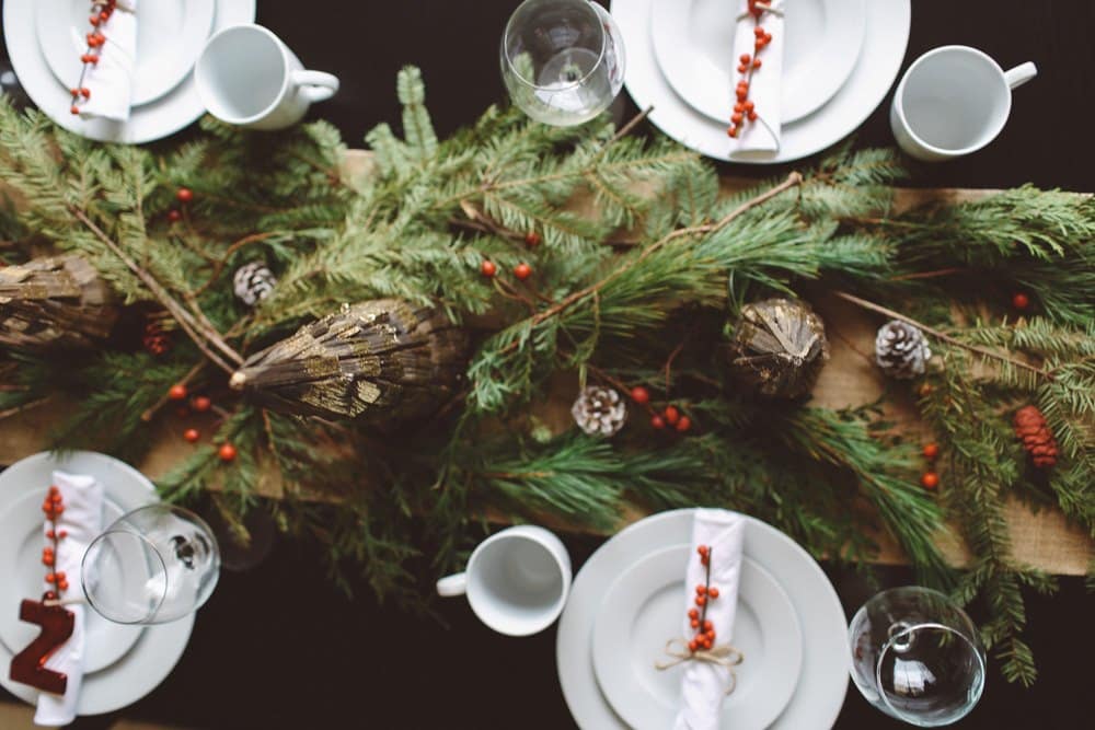 Christmas Brunch table decor