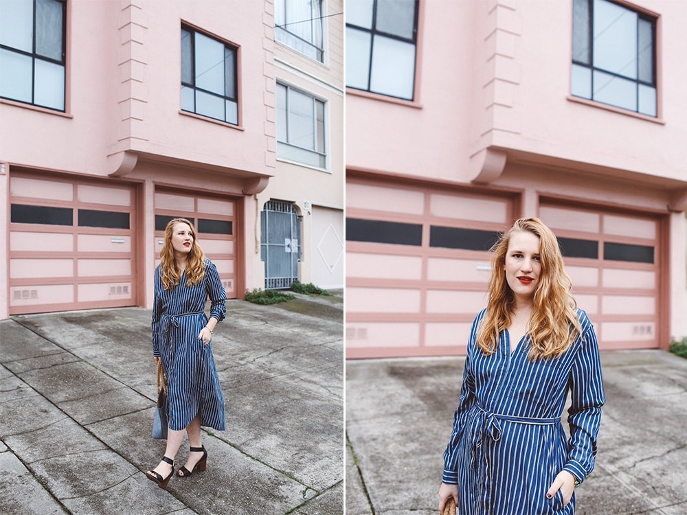 Blue Striped Dress Gap