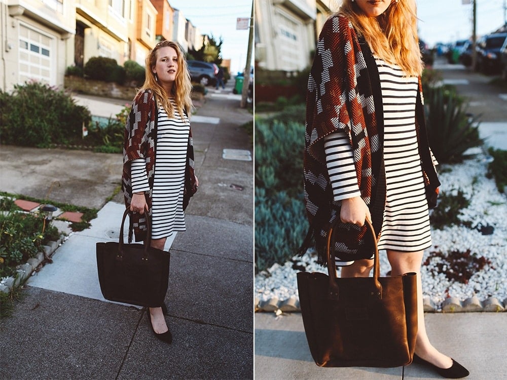 Parker Clay leather tote