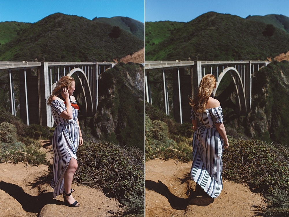 stripped dress, Brixby Bridge