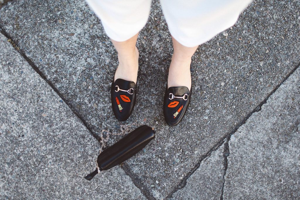 Lipstick kiss mules from Boohoo