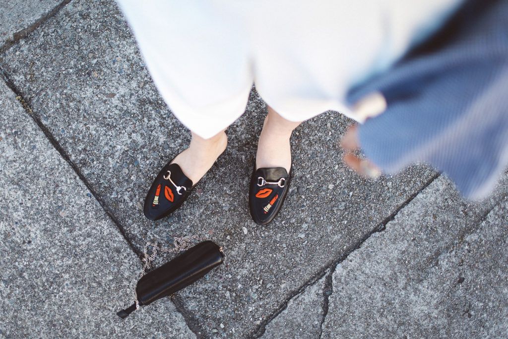 Lipstick kiss mules from Boohoo