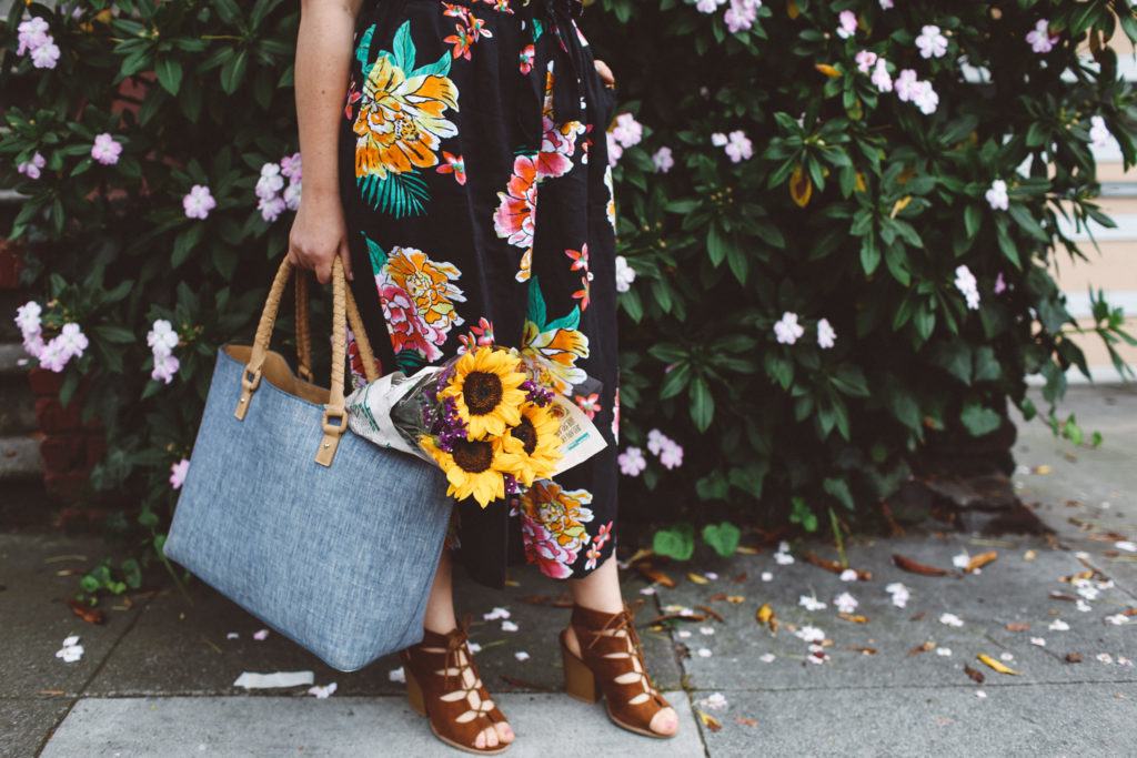 floral old navy jumpsuit, boat hat