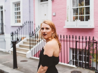 black scallop dress chelsea london