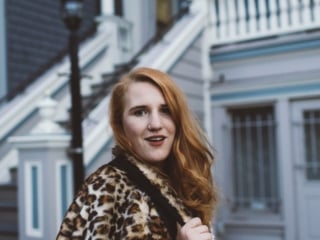 pink velvet dress leopard coat moped