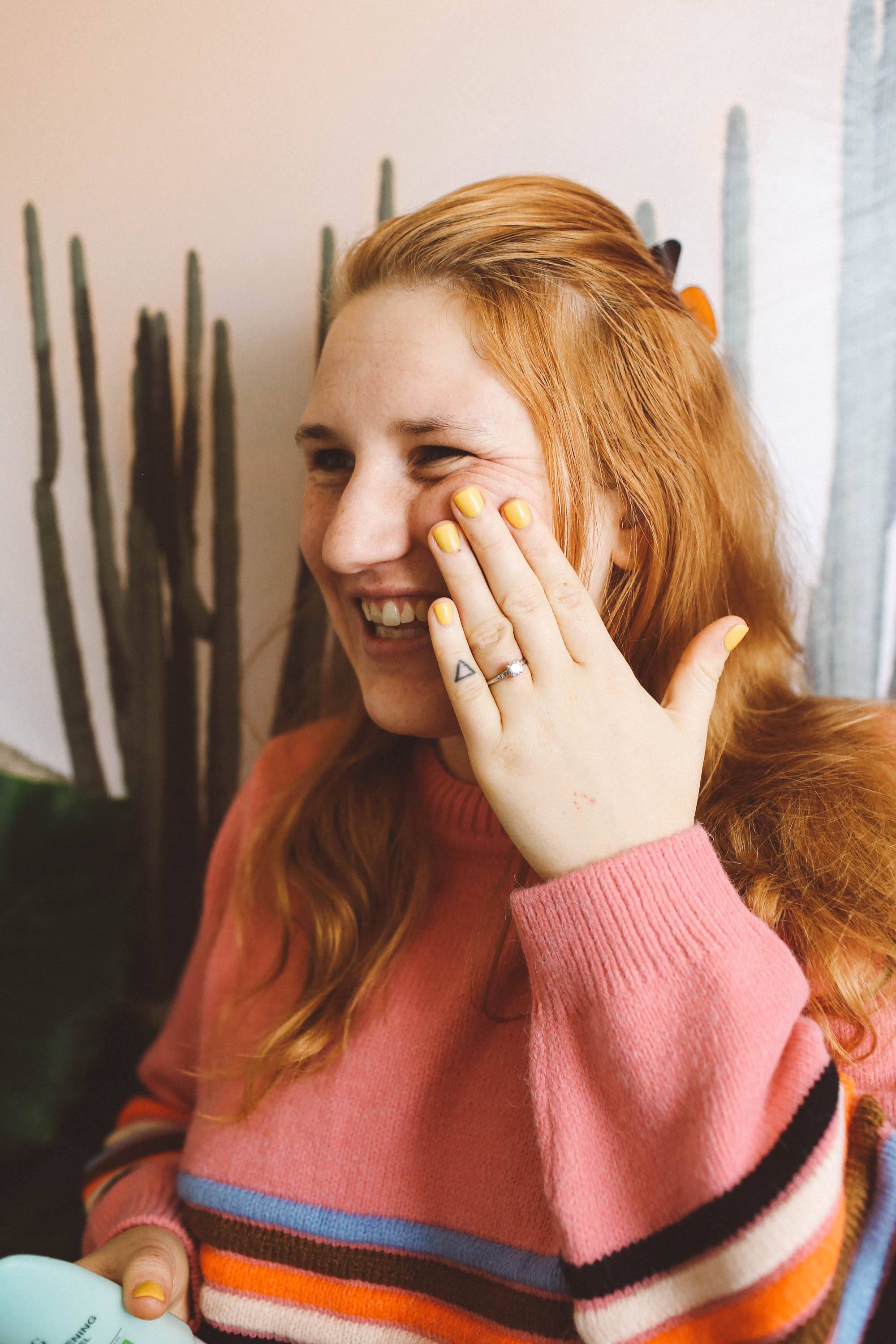 Dr. G's peeling gel, cactus painting