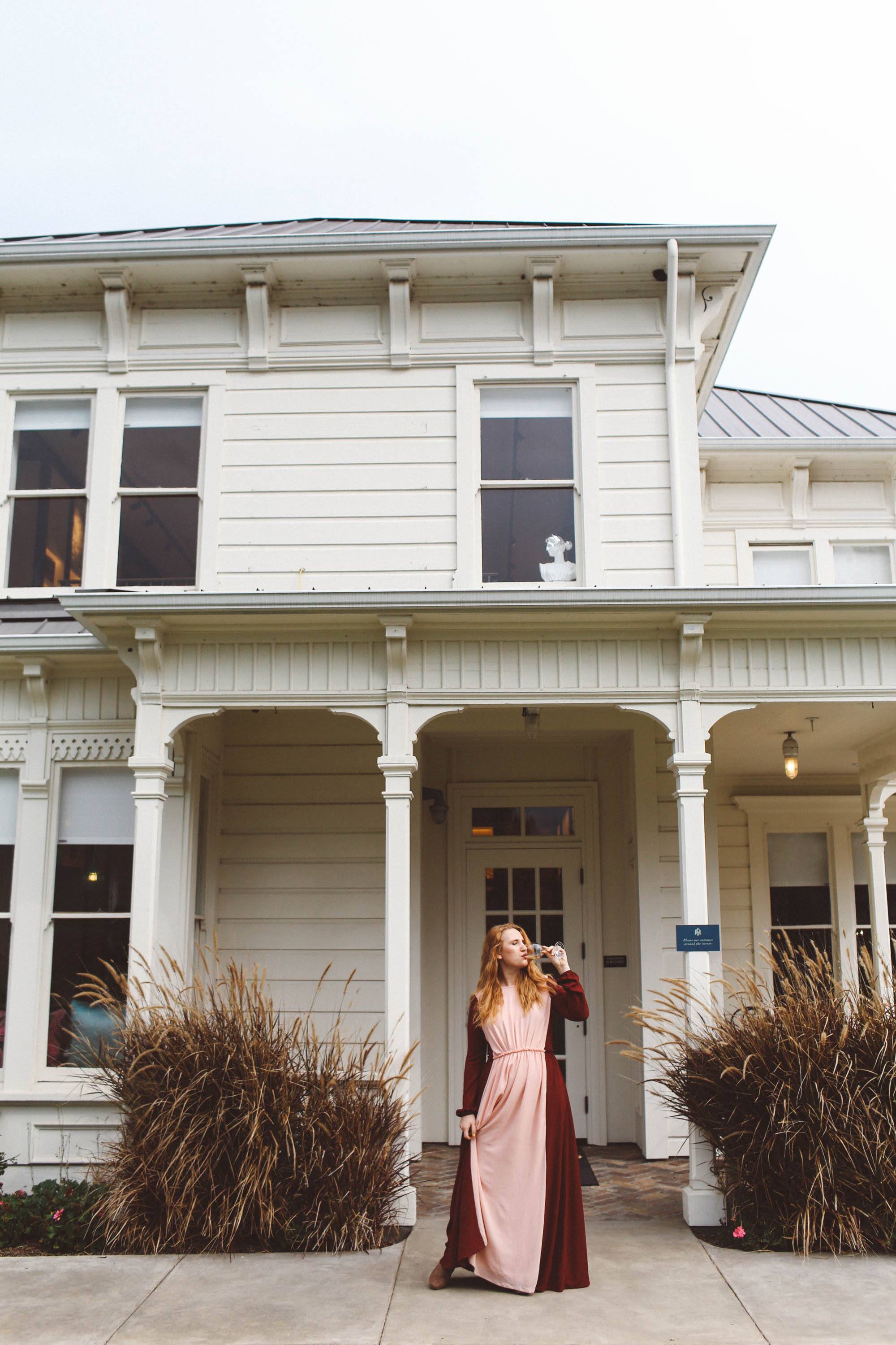 durant booth napa wine tasting dress