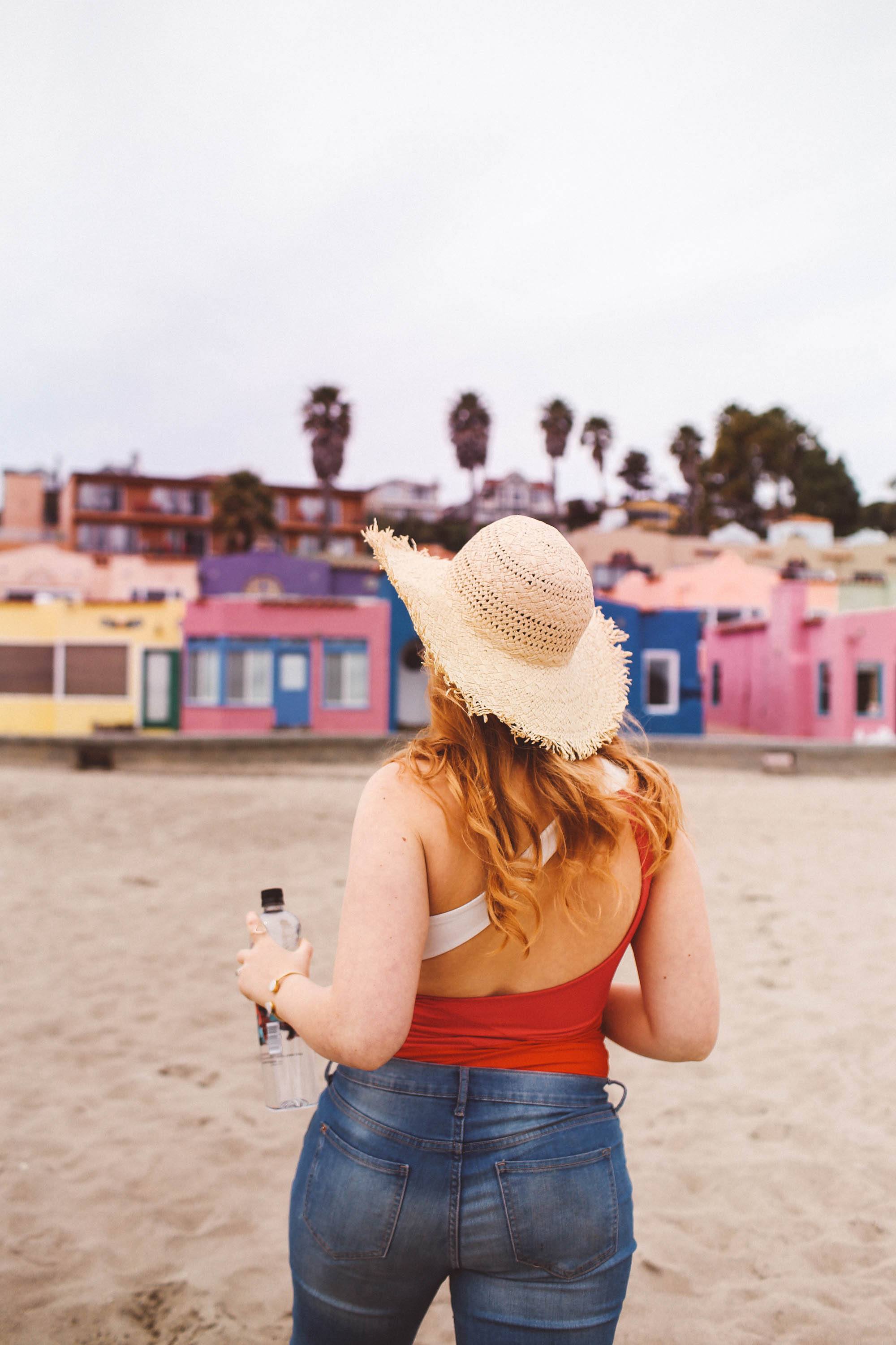capitola beach straw hat