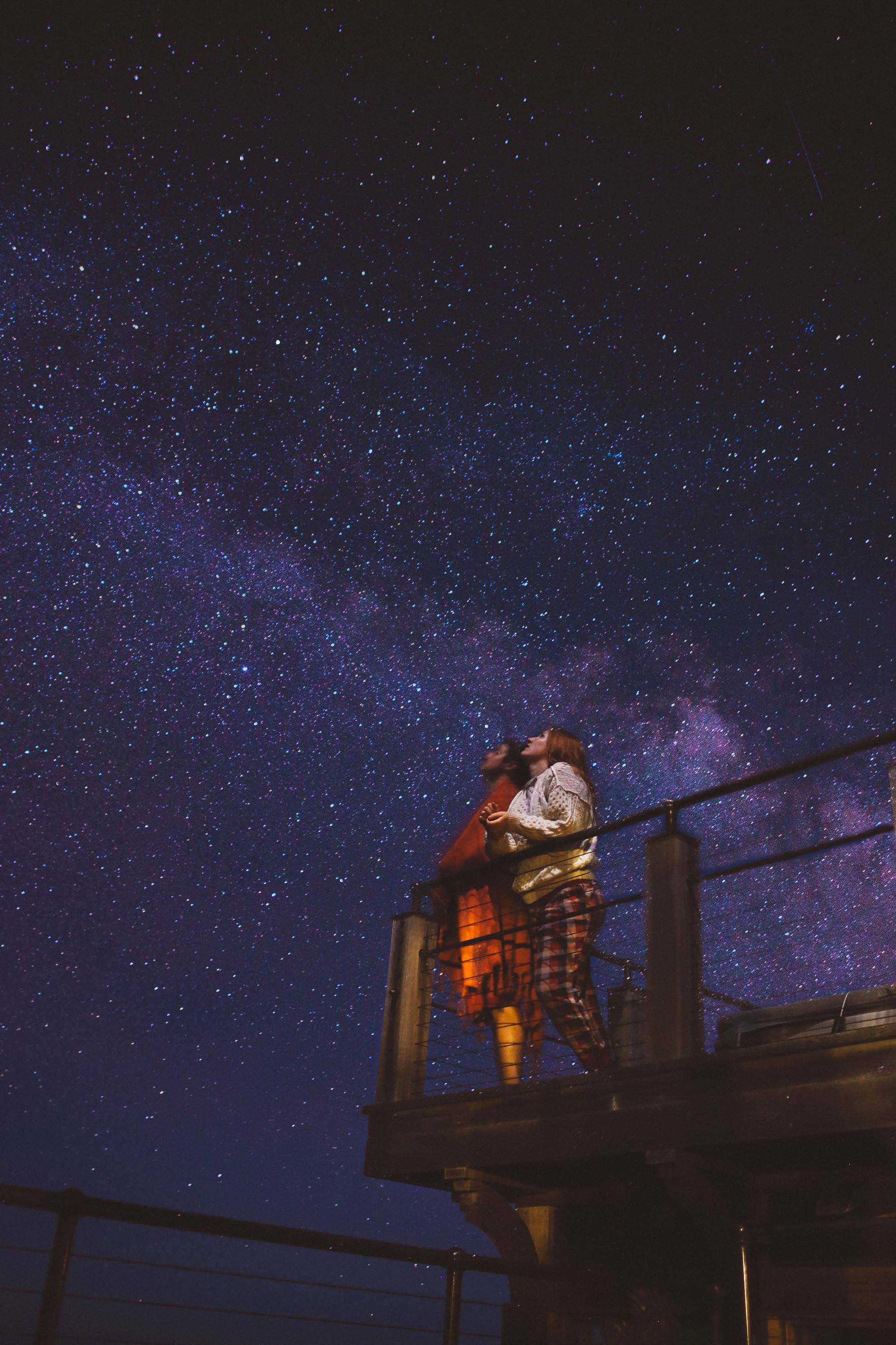 starry night long exposure