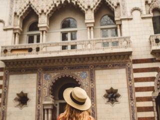 Woman at Alcazar Theater San Francisco