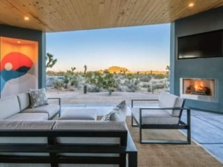 desert view in Chic Joshua Tree Airbnb