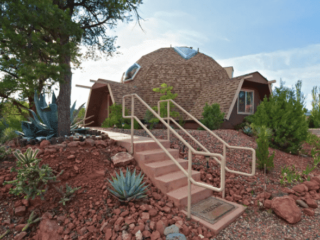 A dome house airbnb in Sedona Arizona