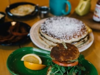 Delicious breakfast at Sleeping Lady Mountain Resort in Leavenworth, Washington