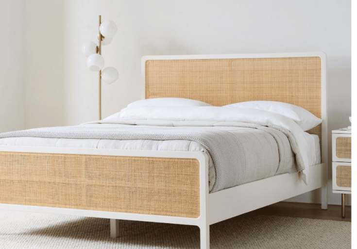 Image for White Ida Woven Bed